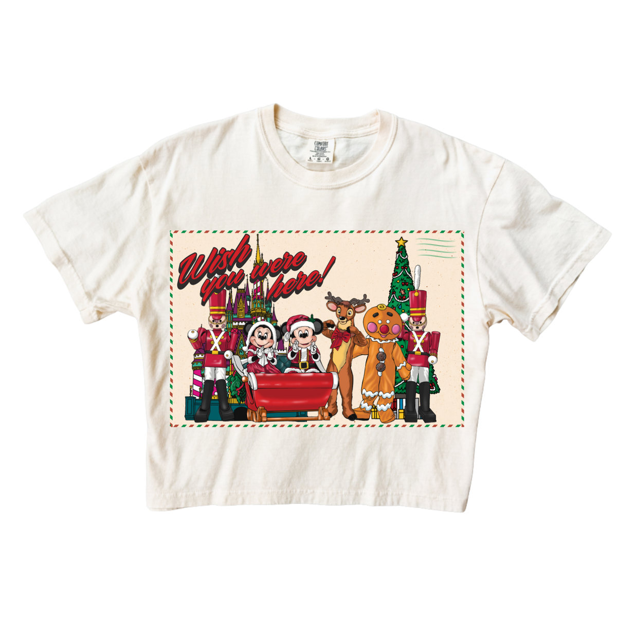Once Upon A Christmastime Crop Tee