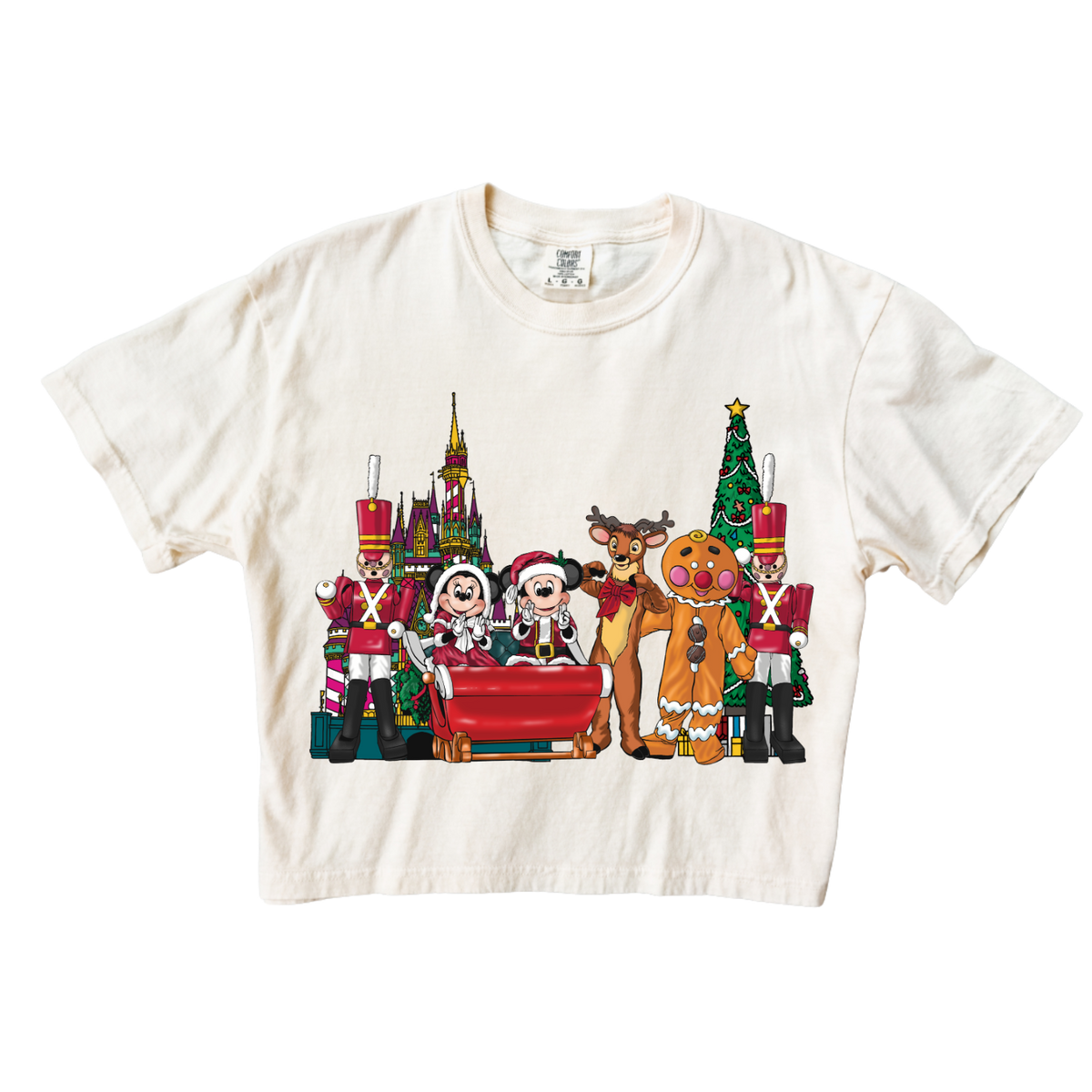 Once Upon A Christmastime Crop Tee