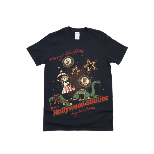 Merry Christmas From Hollywood Studios Decor Tee