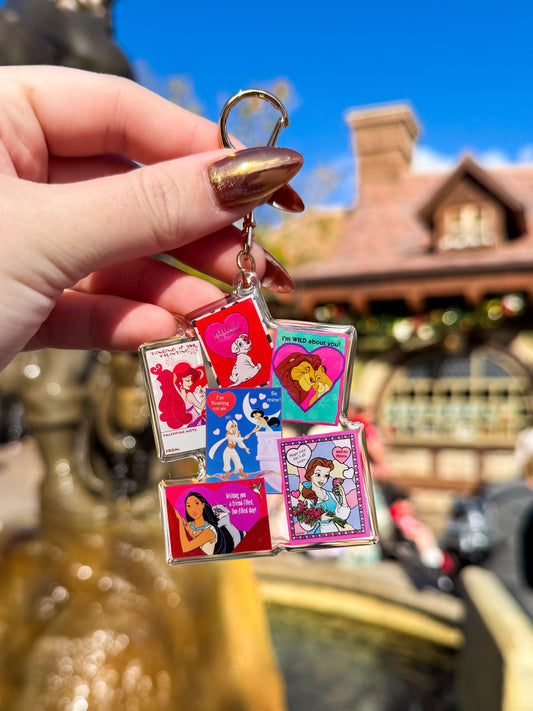 Vintage Valentines Bag Charm
