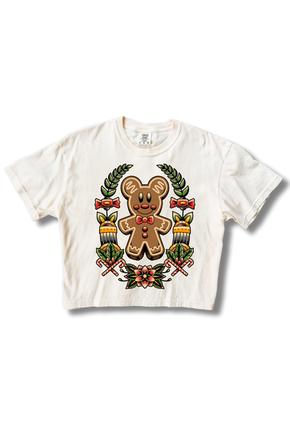 Gingerbread Tattoo Boxy Crop