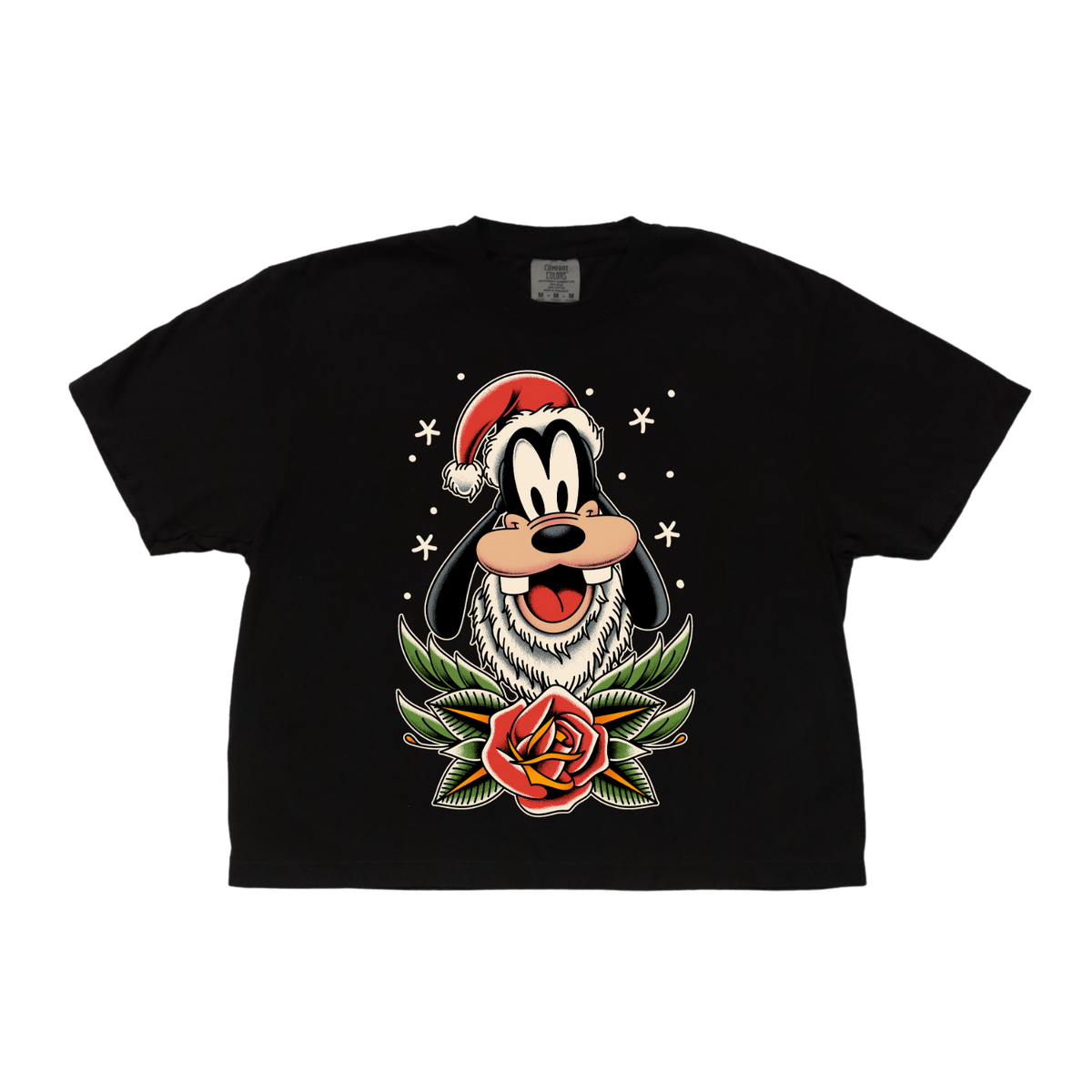 Santa Goof Crop Tee