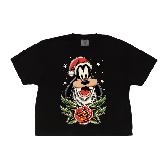 Santa Goof Crop Tee