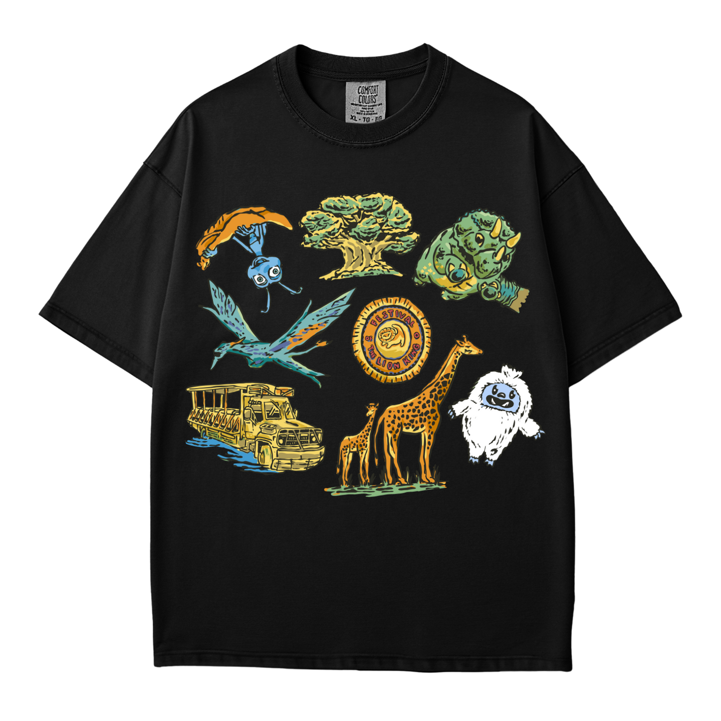 Animal Kingdom Collage Tee