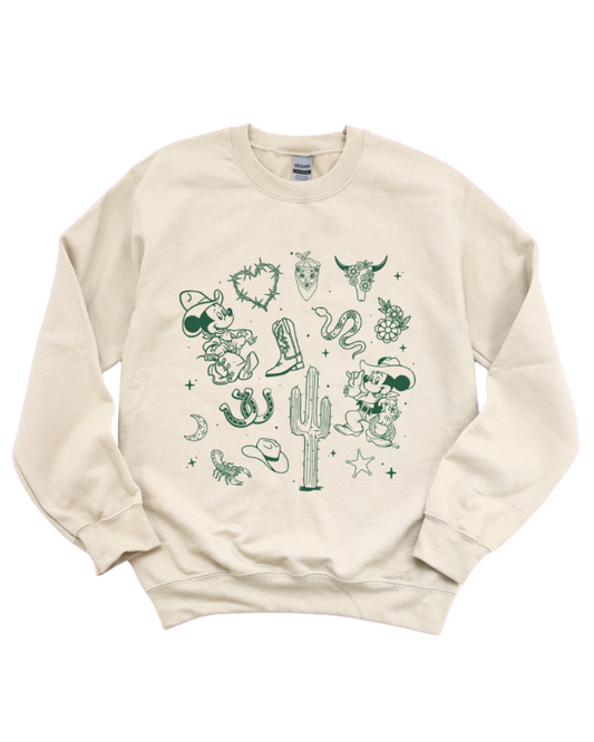 Western Collage Crewneck