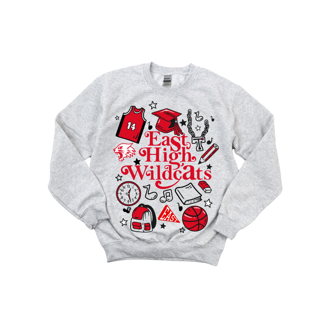 East High Wildcats Crewneck