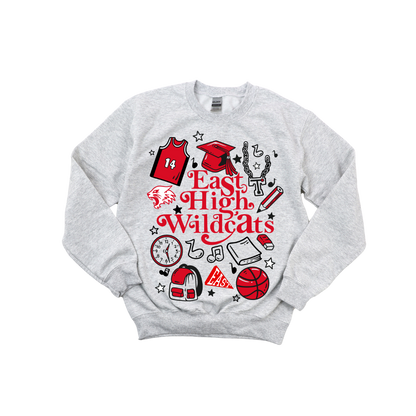East High Wildcats Crewneck