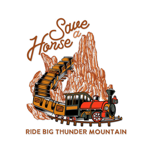 Save A Horse Ride Big Thunder Mountain Temporary Tattoo