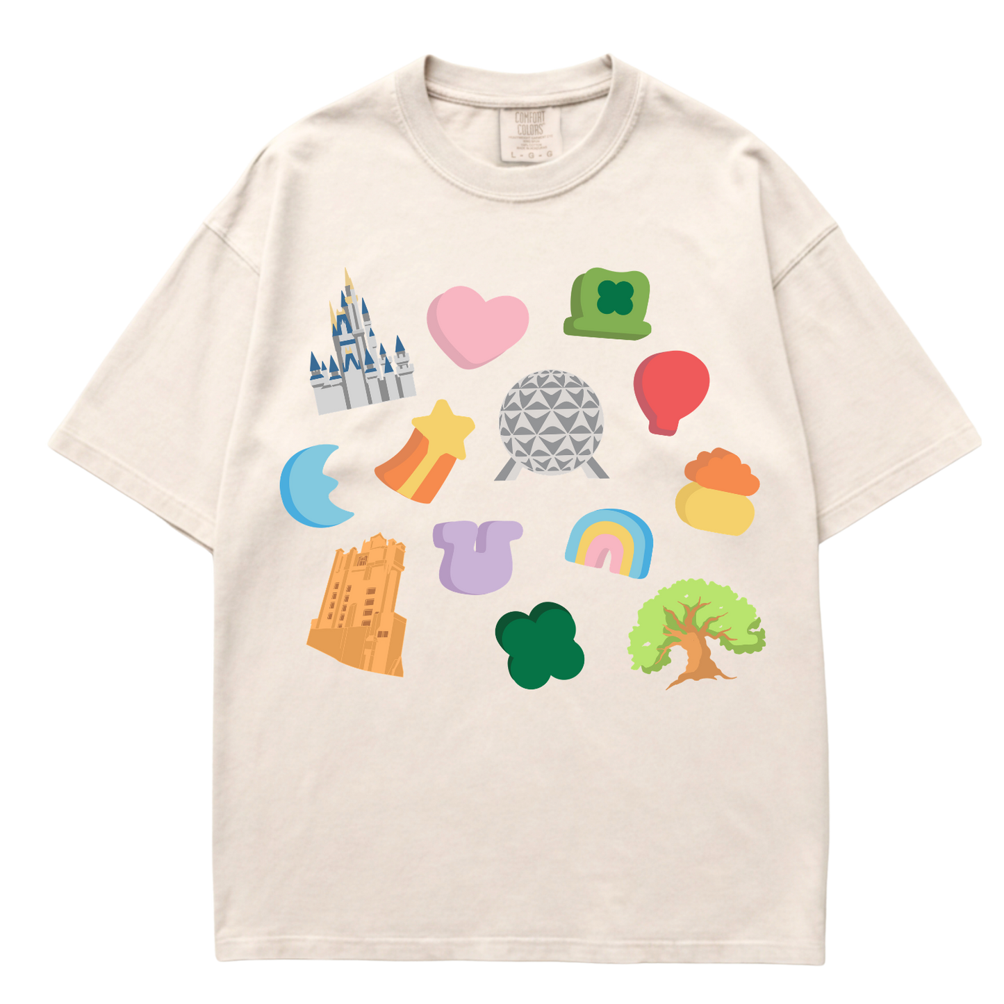 Lucky Marshmallows Park Icons Tee