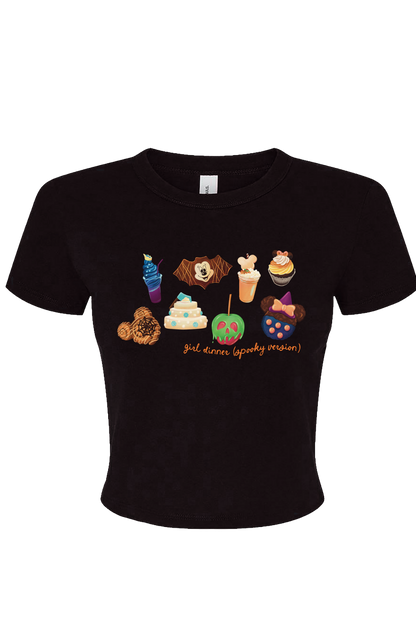 Girl Dinner (Spooky Version) Baby Tee