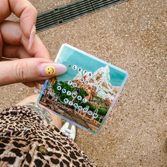 Let's Go to AK Bead Holographic Sticker