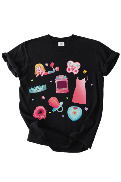 Nostalgic Girly Collage Tee