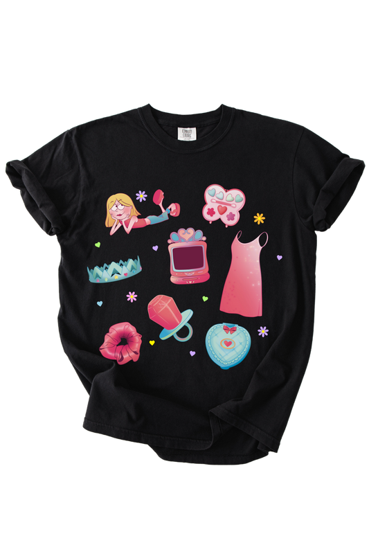 Nostalgic Girly Collage Tee