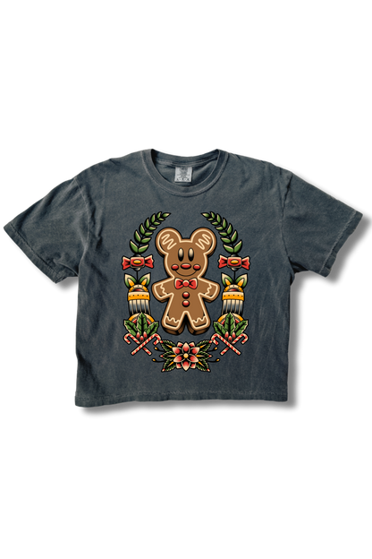 Gingerbread Tattoo Boxy Crop