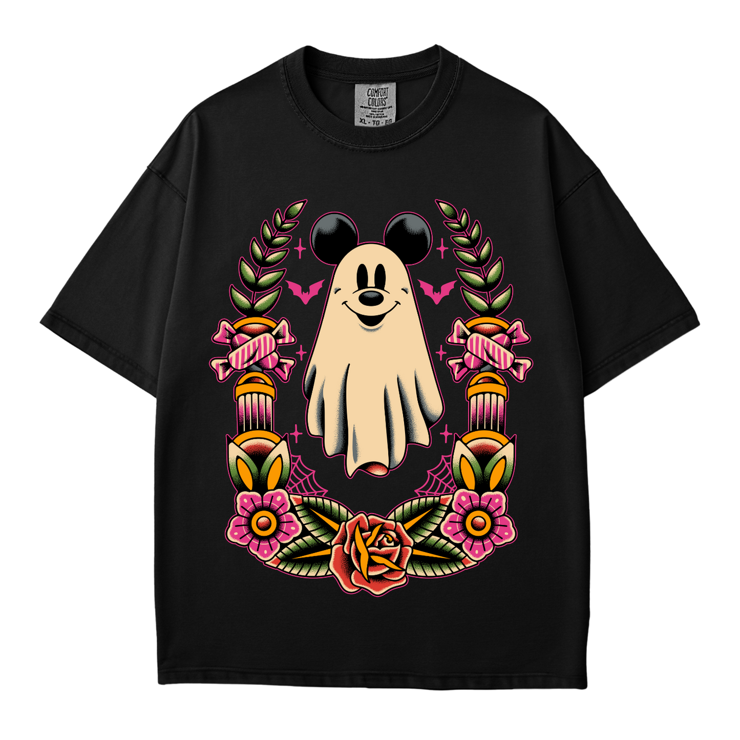 Mickey Ghost Tattoo Tee