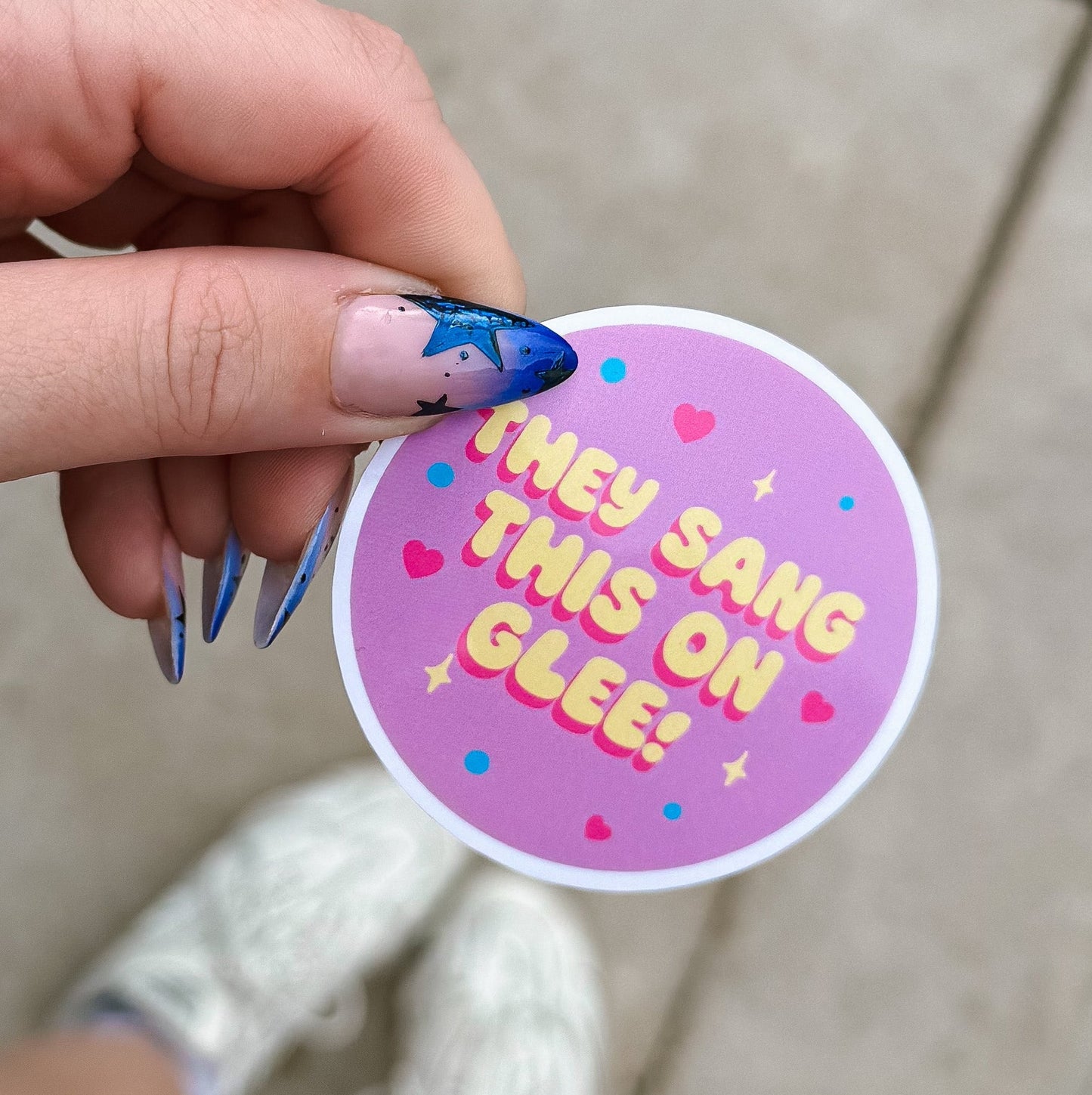 They Sang This On Glee Vinyl Sticker
