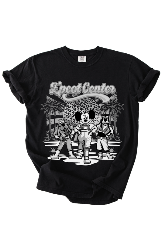 Vintage Epcot Black and White Tee