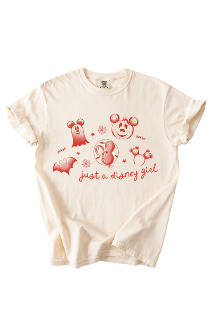 Just A Girl Spooky Collage Tee