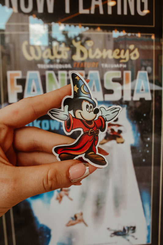 Sorcerer Mickey Holographic Sticker