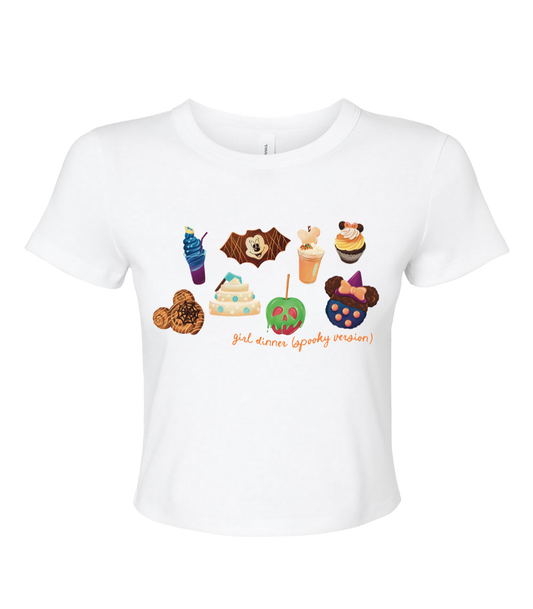 Girl Dinner (Spooky Version) Baby Tee