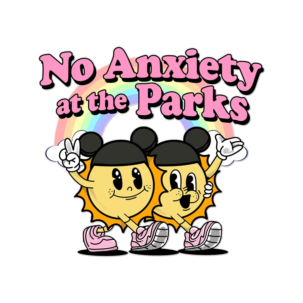 No Anxiety At The Parks Temporary Tattoo