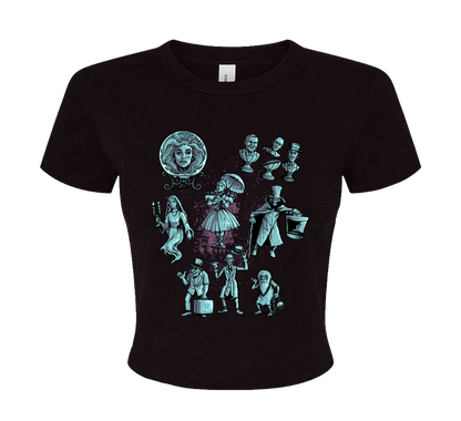 Haunted Mansion Collage Baby Tee