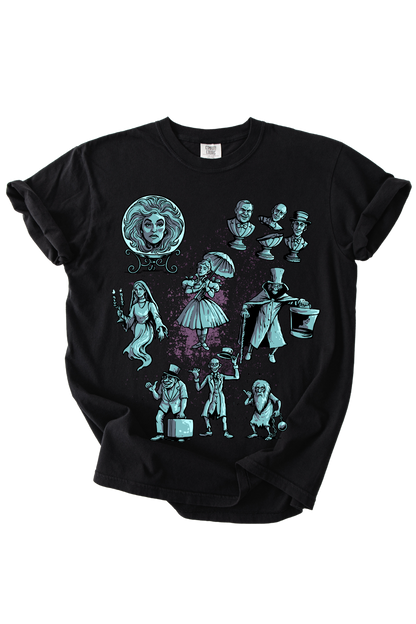 Haunted Mansion Collage Tee