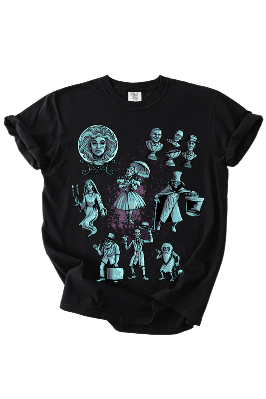 Haunted Mansion Collage Tee