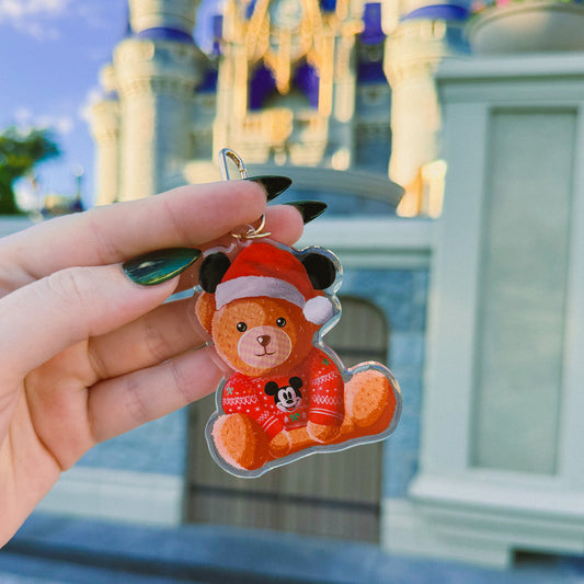 Christmas Bear Bag Charm