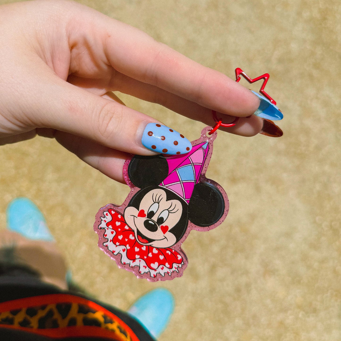 Minnie Princess Clown Bag Charm