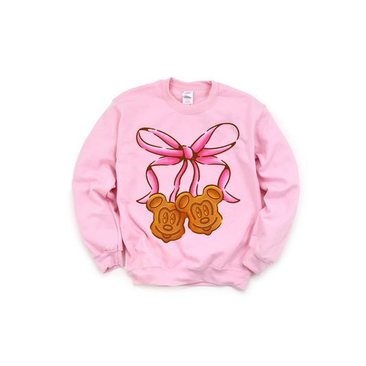 Coquette Mickey Waffles Crewneck