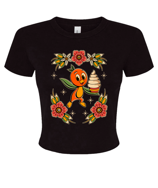 Orange Bird Baby Tee