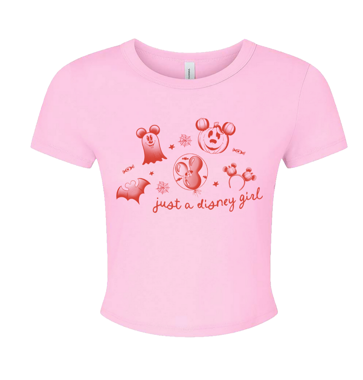 Just A Girl Spooky Collage Baby Tee