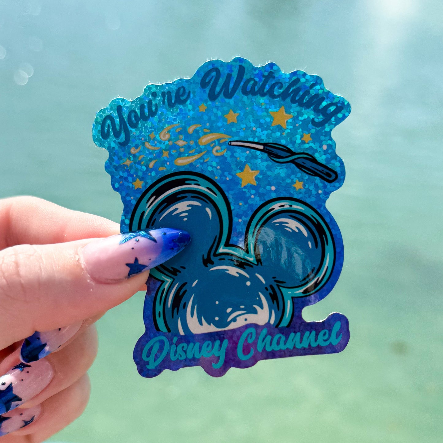 You're Watching Glitter Sticker