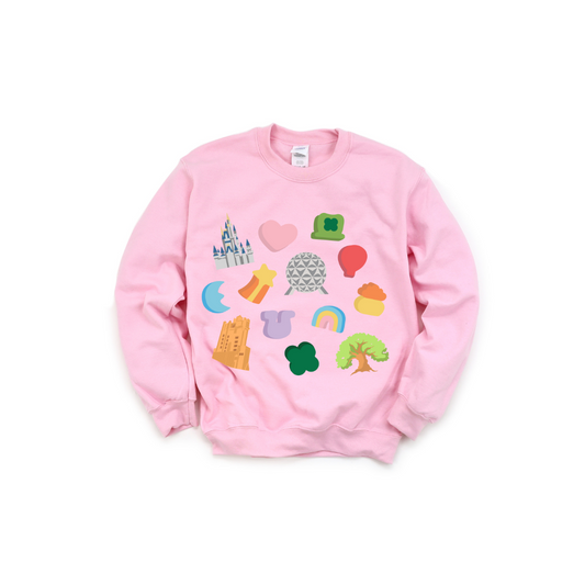 Lucky Charms Park Icon Crewneck