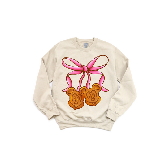 Coquette Mickey Waffles Crewneck