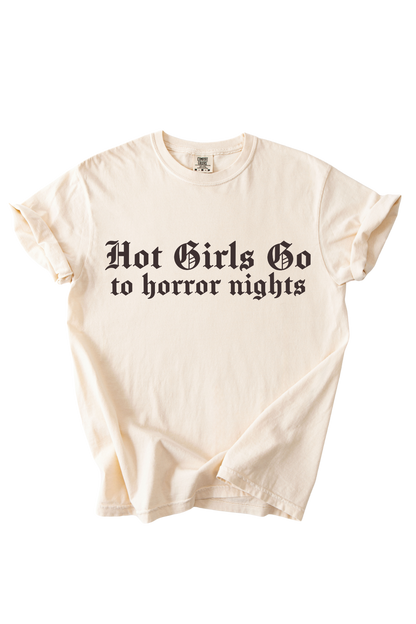 Hot Girls Go To Horror Nights Tee