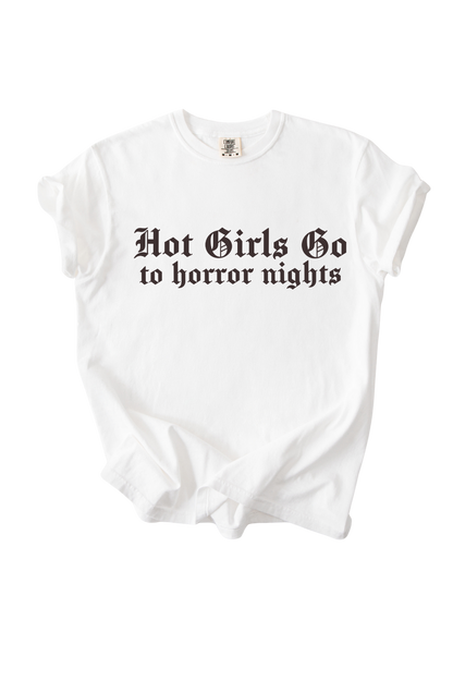 Hot Girls Go To Horror Nights Tee