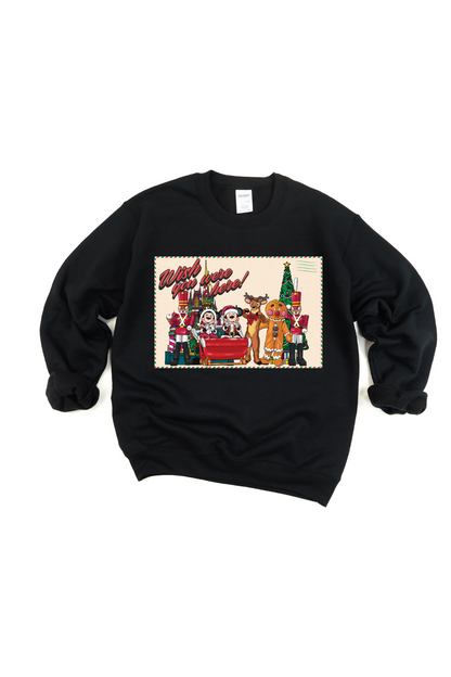 Wish You Were Here Parade Postcard Crewneck