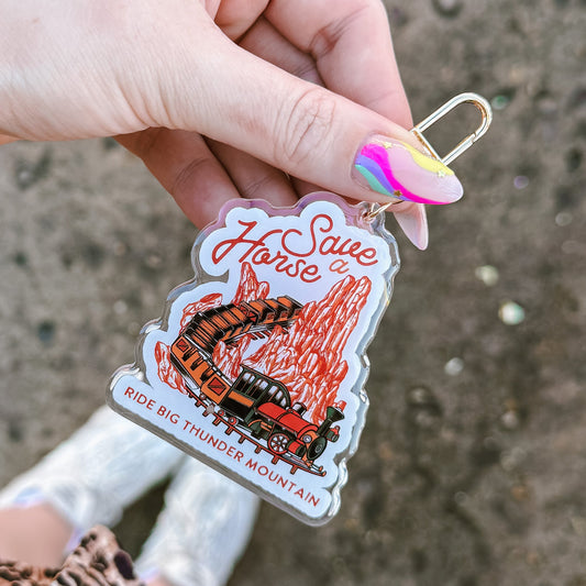 Save A Horse, Ride Big Thunder Mountain Bag Charm