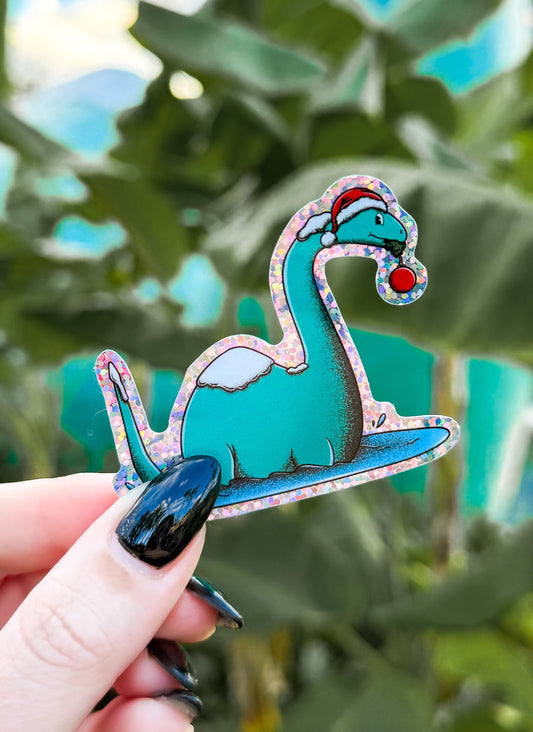 Santa Gertie Glitter Sticker