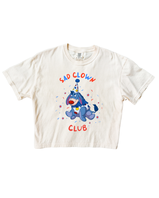 Sad Clown Club Crop Tee