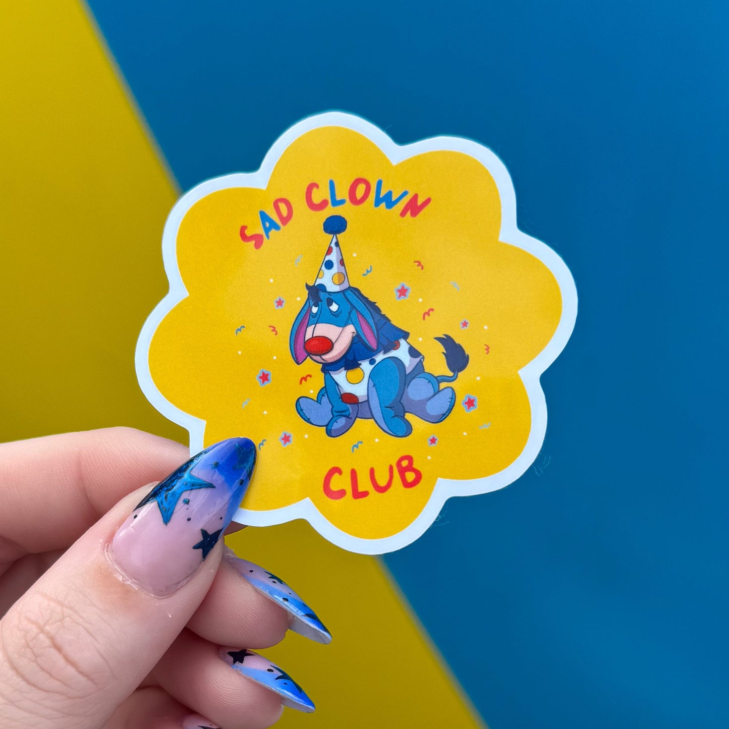 Sad Clown Club Sticker