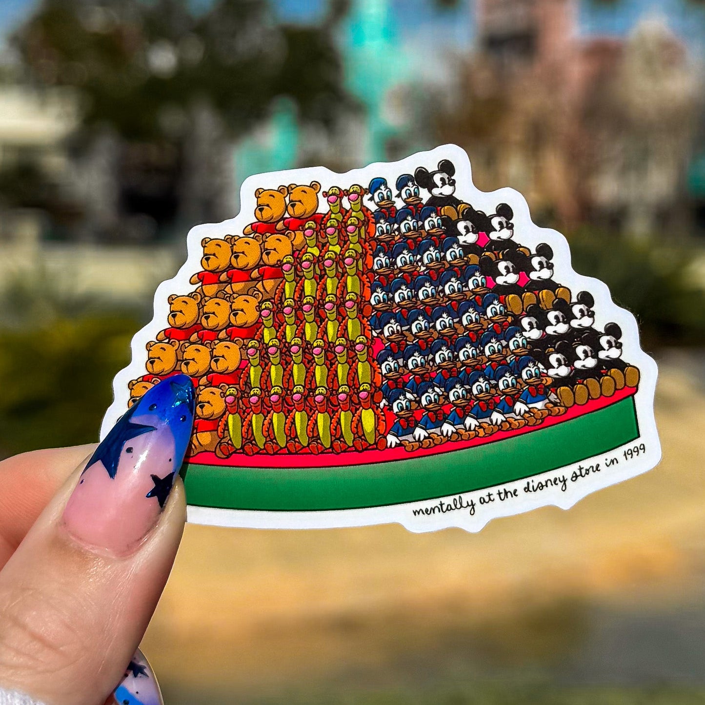 Plush Mountain Matte Sticker