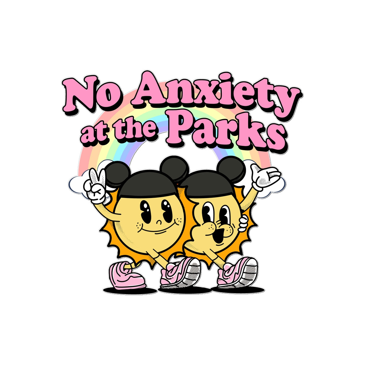 No Anxiety At The Parks Temporary Tattoo