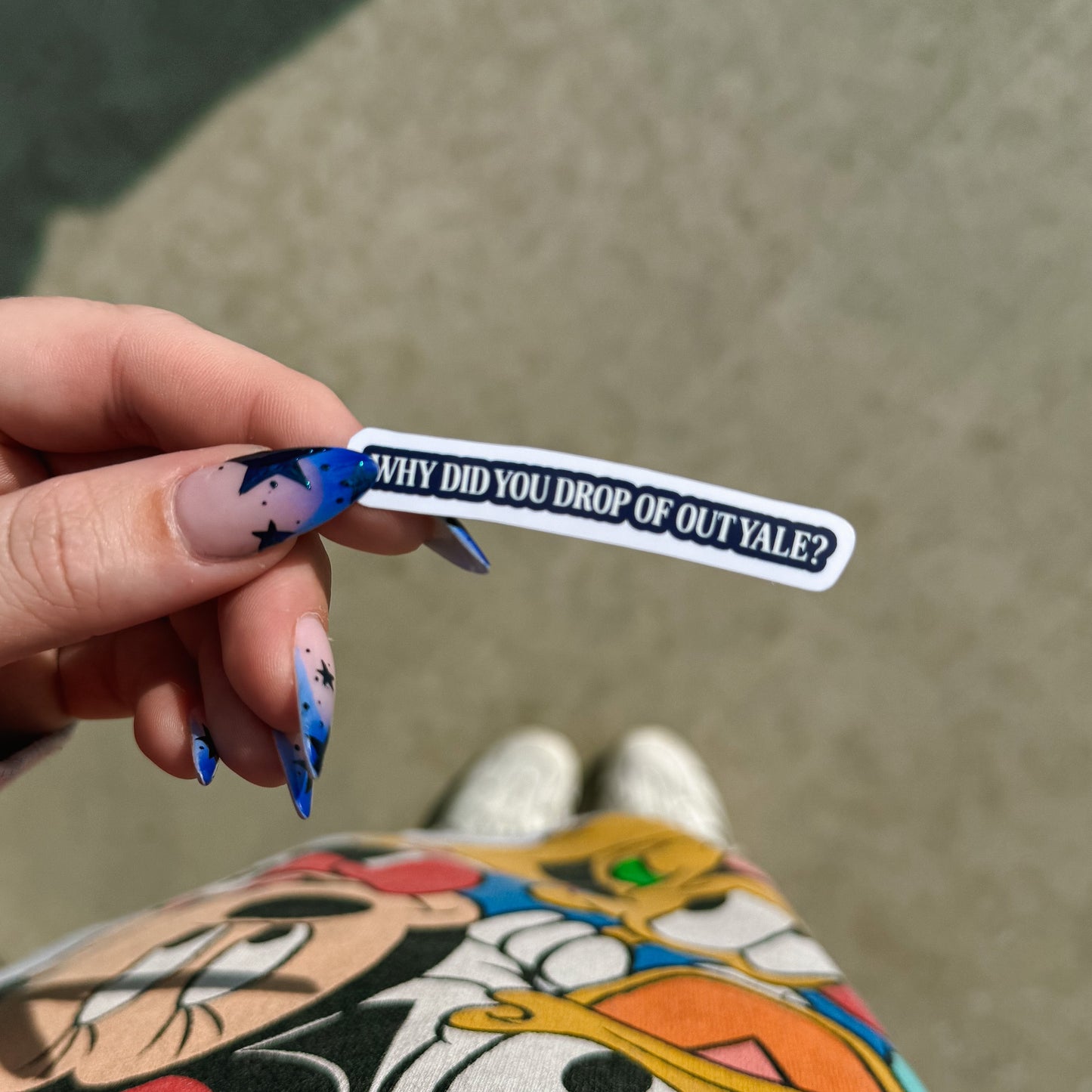 Why Did You Drop Out Of Yale? Mini Sticker