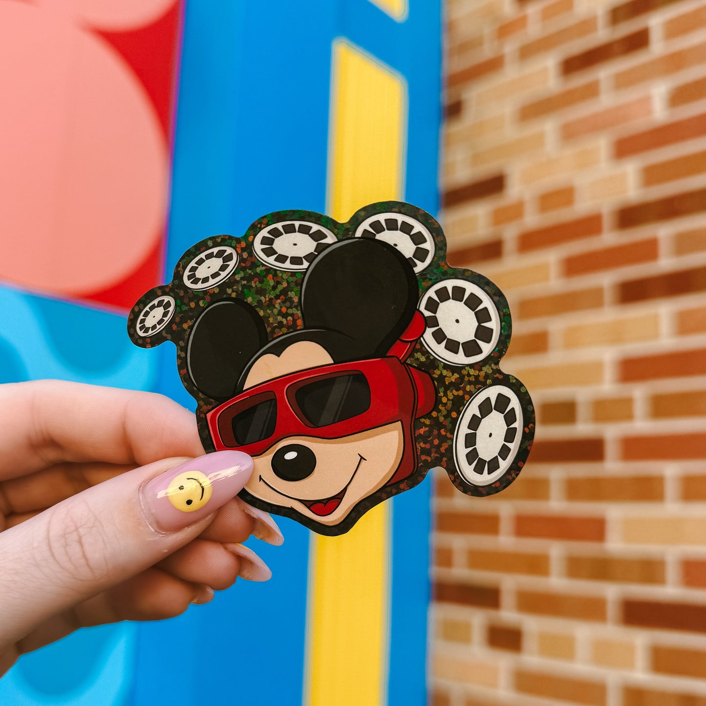 Viewmaster Glitter Sticker