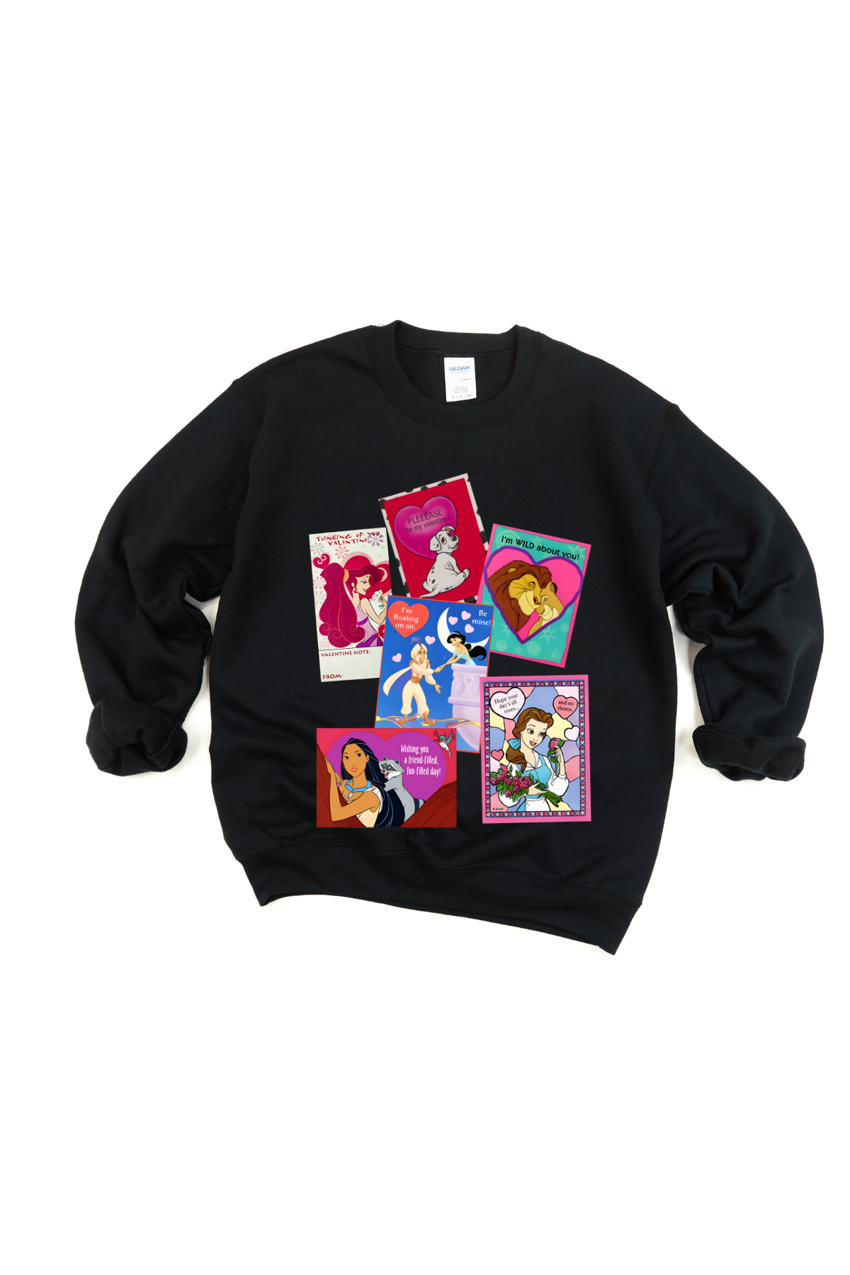 90s Valentines Day Cards Crewneck