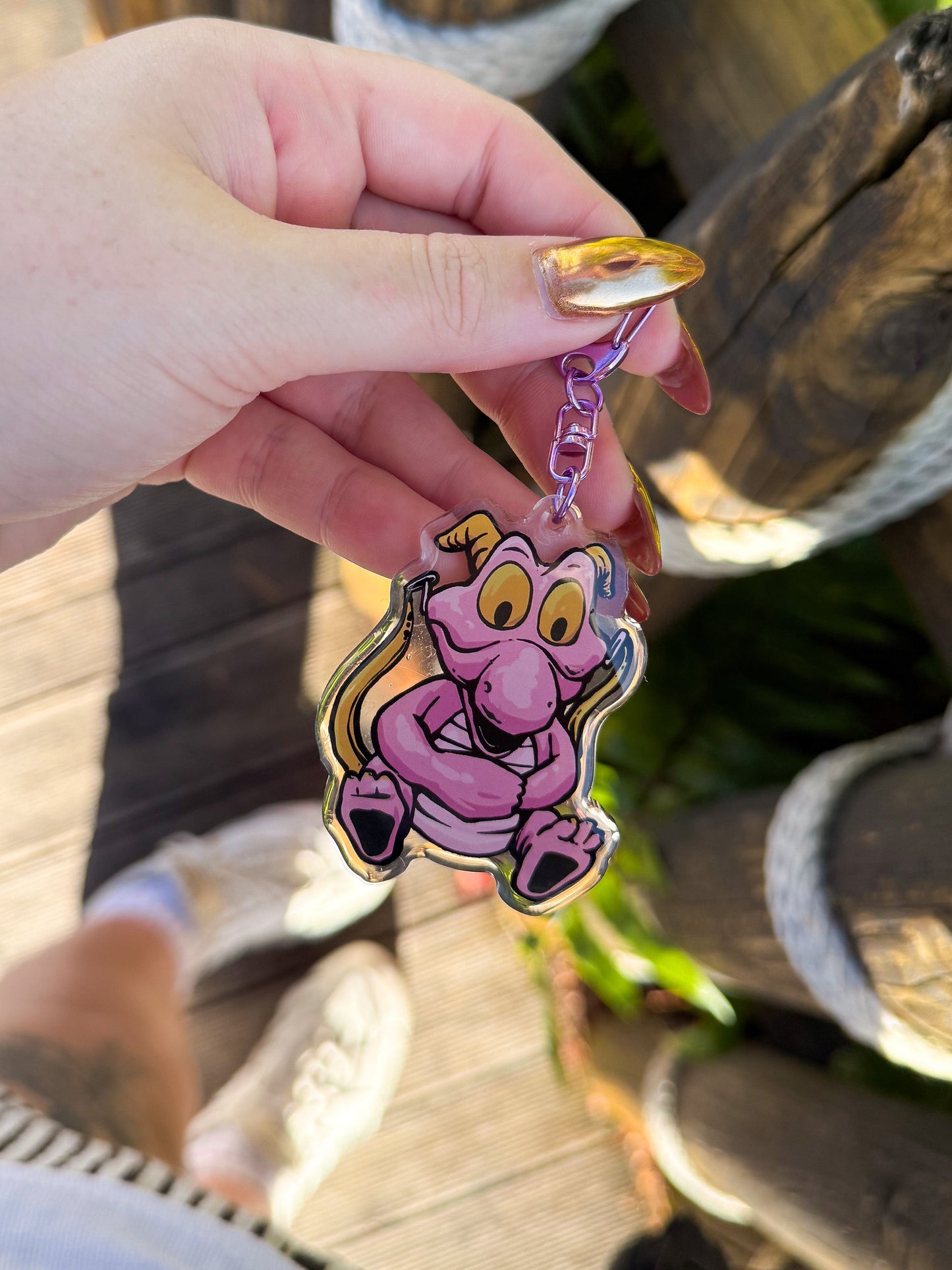 Figment Popcorn Bucket Bag Charm