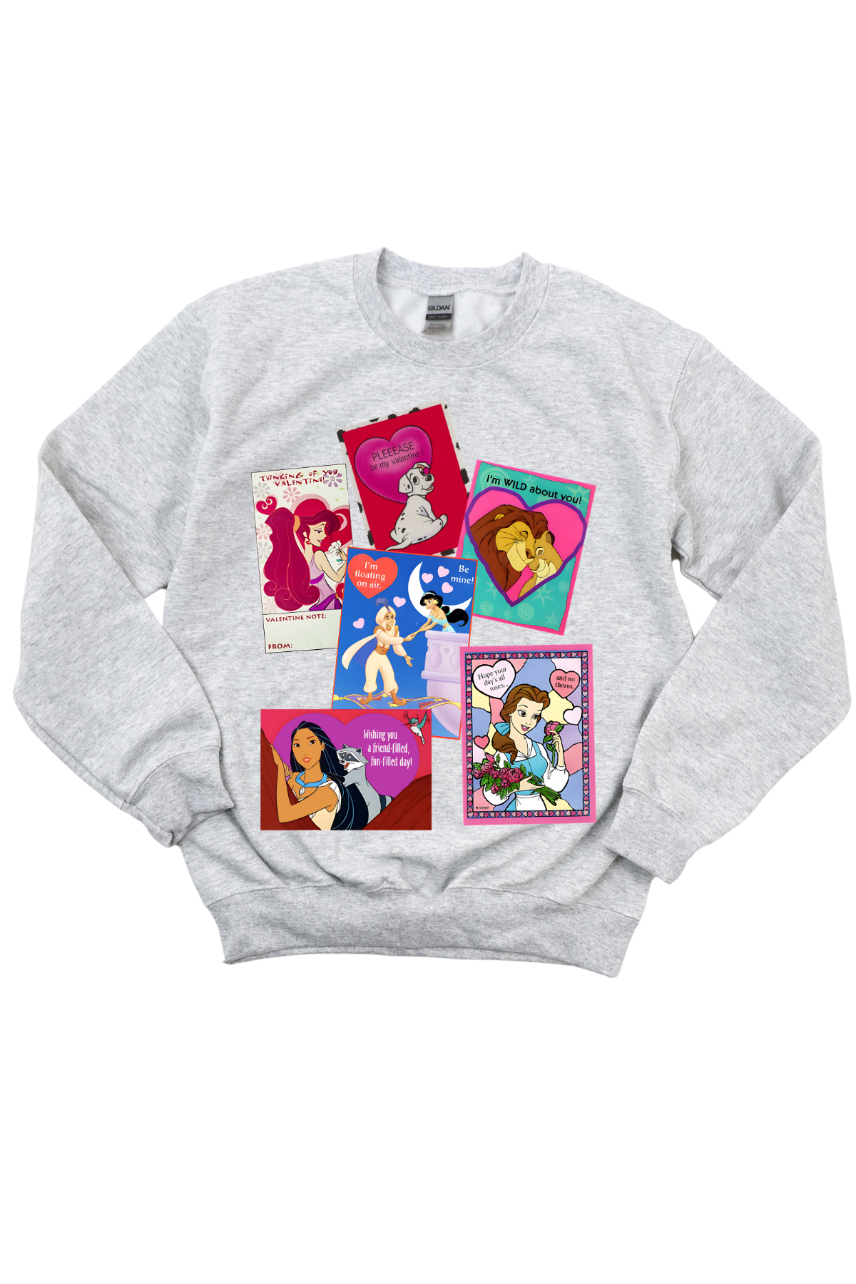 90s Valentines Day Cards Crewneck